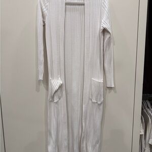 Stateside White Long Cardigan